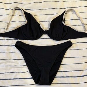 Abercrombie & Fitch Black and White Bikini